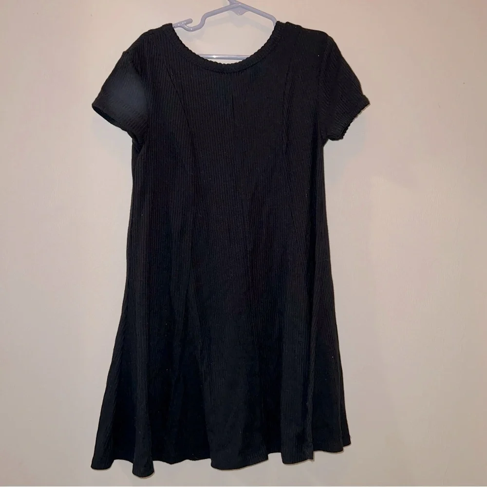 Art Class Black Ribbed Dress